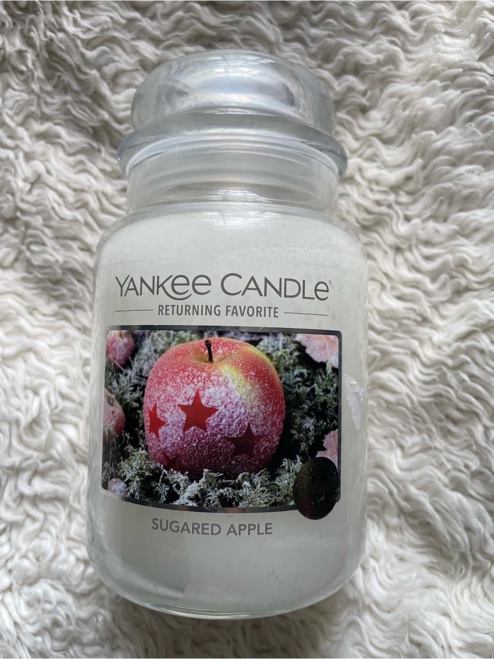 Yankee Candle Sugared Apple 22oz With Lid